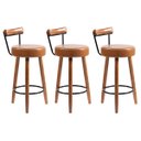Ver imagem 1 de Kit 3 Banquetas Alta Milão Bar Cozinha Balcão Couro Pu
