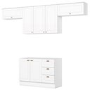 Ver imagem 1 de Cozinha Modulada 4 Pecas 280 Cm Ce757 Americana Branco Henn
