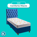 Ver imagem 4 de Kit Cama Box + Cabeceira + Colchão Solteiro D20 - D20 - Inducol