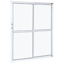 Ver imagem 1 de Porta de Alumínio de Correr com 2 Folhas Branco 210x160 -"e"