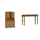 Ver imagem 1 de Kit 2 Peças Cristaleira 5 Portas e Aparador 2 Gavetas 100% Madeira Maciça - Linha Rubi Finestra Móveis