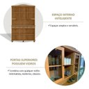 Ver imagem 6 de Kit 2 Peças Cristaleira 5 Portas e Aparador 2 Gavetas 100% Madeira Maciça - Linha Rubi Finestra Móveis