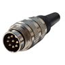 Conector Macho M16 com Rosca 8 Pinos Metálico Ip65 J09f-8k - 2