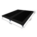 Ver imagem 5 de Cama Oriental Premium Casal Veludo Preto