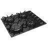 Cooktop Tripla Chama Itatiaia Itamaster 4 Bocas Vidro Temperado Preto Bivolt - 8