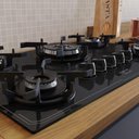 Ver imagem 5 de Cooktop Tripla Chama Itatiaia Itamaster 4 Bocas Vidro Temperado Preto Bivolt