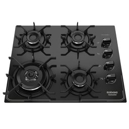 Cooktop Tripla Chama Itatiaia Itamaster 4 Bocas Vidro Temperado Preto Bivolt - 9