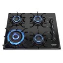 Ver imagem 2 de Cooktop Tripla Chama Itatiaia Itamaster 4 Bocas Vidro Temperado Preto Bivolt