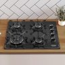 Cooktop Tripla Chama Itatiaia Itamaster 4 Bocas Vidro Temperado Preto Bivolt - 1