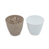 Kit 3 Vasos de Flores Plantas Cachepot 3D Floreira de Mesa Decor 700ml Plasvale Pequeno Borboletas - 2