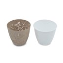Ver imagem 2 de Kit 3 Vasos de Flores Plantas Cachepot 3D Floreira de Mesa Decor 700ml Plasvale Pequeno Borboletas