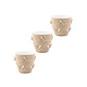 Ver imagem 1 de Kit 3 Vasos de Flores Plantas Cachepot 3D Floreira de Mesa Decor 700ml Plasvale Pequeno Borboletas