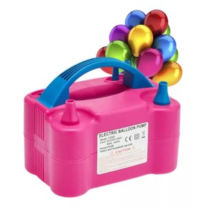 Super Inflador Elétrico Balão Compressor Bomba 2 Bicos 110v