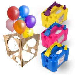 Super Inflador Elétrico Balão Compressor Bomba 2 Bicos 110v - 7