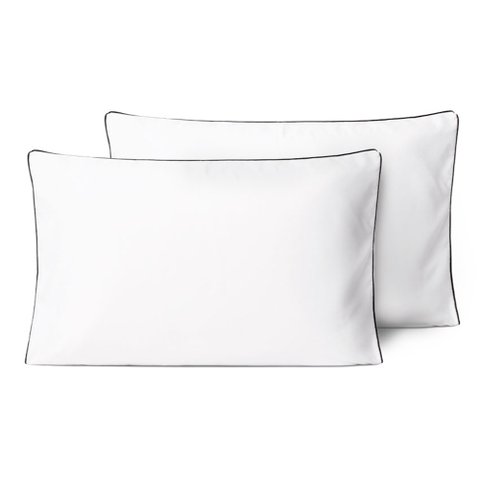 Kit Fronhas Linea Percal 200 Fios 50cm X 70cm 2 Peças - Preto