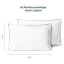 Ver imagem 5 de Kit Fronhas Linea Percal 200 Fios 50cm X 70cm 2 Peças - Preto