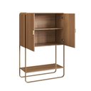 Ver imagem 2 de Balcao Bar Luna 2 Portas - Hanover/ Dourado 28069