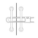 Ver imagem 2 de Trava de Segurança para Portas Armarios - Kit com 2 Travas