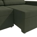 Ver imagem 4 de Sofá Retrátil Domus 228cm Suede Mescla Verde Kappesberg
