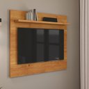 Ver imagem 6 de Rack com Painel Pequeno 90cm Quarto Sala para Tv 32 Sirius Patrimar Alecrim/cinamomo