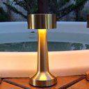 Ver imagem 2 de Luminaria de Mesa Abajur Nox Dourada 3W 180lm Bivolt Bateria Recarregável Dimerizável 3.000K IP20 - 