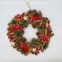 Ver imagem 1 de Guirlanda Natalina Rústica 38cm