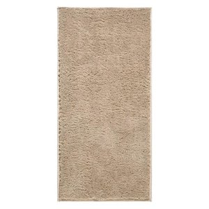 Tapete Beira de Cama 66x120 Oasis Shaggy Creme Pérola