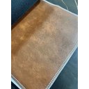 Ver imagem 7 de Poltrona Elipse de Madeira Eucalipto Nobre com Tecido Macio e Corino Caramelo- Champagne