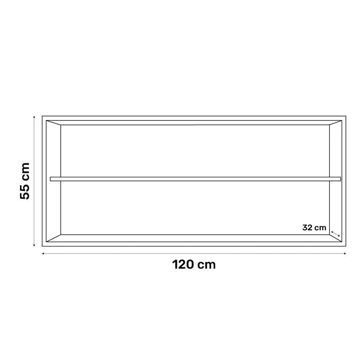 Armário Aéreo Cozinha Andréia 3 Portas 120cm Cinza Ajl Móveis - 4