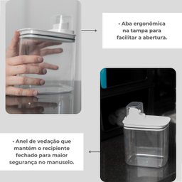 Dispenser Sabão Amaciante Dosador Lavanderia Flow 2,3 Chumbo - 3