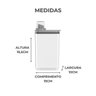 Dispenser Sabão Amaciante Dosador Lavanderia Flow 2,3 Chumbo - 9
