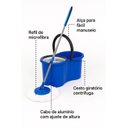 Ver imagem 6 de Esfregão Mop Giratório Best Chair com Balde Centrifuga 10l Azul