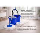 Ver imagem 2 de Esfregão Mop Giratório Best Chair com Balde Centrifuga 10l Azul