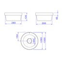 Ver imagem 5 de Cuba De Sobrepor Deca Slim 30X30 L.22030.26 Redonda Barbante