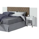 Ver imagem 1 de Cabeceira Extensível Casal e Queen 2 Mesas de Apoio Stylus Plus Móveis Lopas