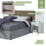 Cabeceira Extensível Casal e Queen 2 Mesas de Apoio Stylus Plus Móveis Lopas - 4