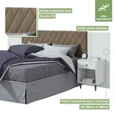 Ver imagem 6 de Cabeceira Extensível Casal e Queen 2 Mesas de Apoio Stylus Plus Móveis Lopas