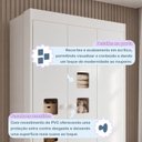 Ver imagem 5 de Guarda Roupa de Bebê 100% MDF 3 Portas 2 Gavetas Life Branco