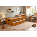 Ver imagem 2 de Bicama Solteiro Elis Segura Estrado Alta Qualidade 100% Mdf:‎ Nature