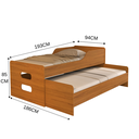 Ver imagem 4 de Bicama Solteiro Elis Segura Estrado Alta Qualidade 100% Mdf:‎ Nature