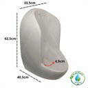 Ver imagem 6 de Mictorio de Porcelana para Banheiro 62x40cm sem Mecanismo