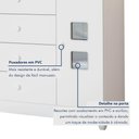 Ver imagem 4 de Cômoda de Bebê 100% MDF 1 Porta 4 Gavetas Life Branco