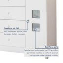 Ver imagem 3 de Cômoda de Bebê 100% MDF 1 Porta 4 Gavetas Life
