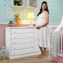 Ver imagem 5 de Cômoda de Bebê 1 Porta 5 Gavetas Manu Tigus Baby