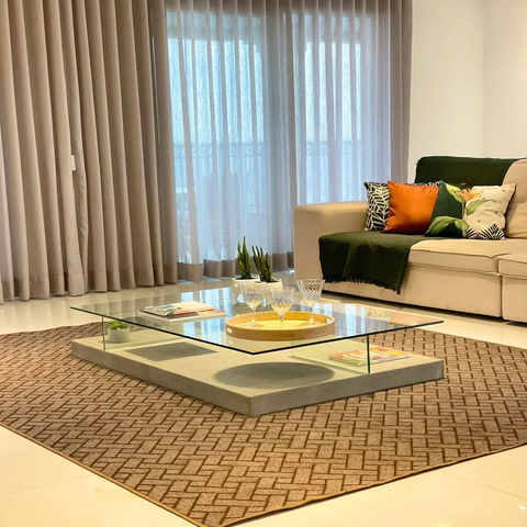 Tapete para Sala Grande 2,00x2,50 Metros em Prolipropileno Pelo Baixo Moderno Sofisticado