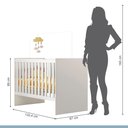 Ver imagem 3 de Berço com Suporte Mosquiteiro 100% MDF Life Branco