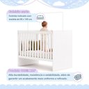 Ver imagem 3 de Berço com Suporte Mosquiteiro 100% MDF Life Branco