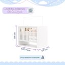 Ver imagem 7 de Berço com Suporte Mosquiteiro 100% MDF Life Branco