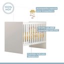 Ver imagem 4 de Berço com Suporte Mosquiteiro 100% MDF Life Branco