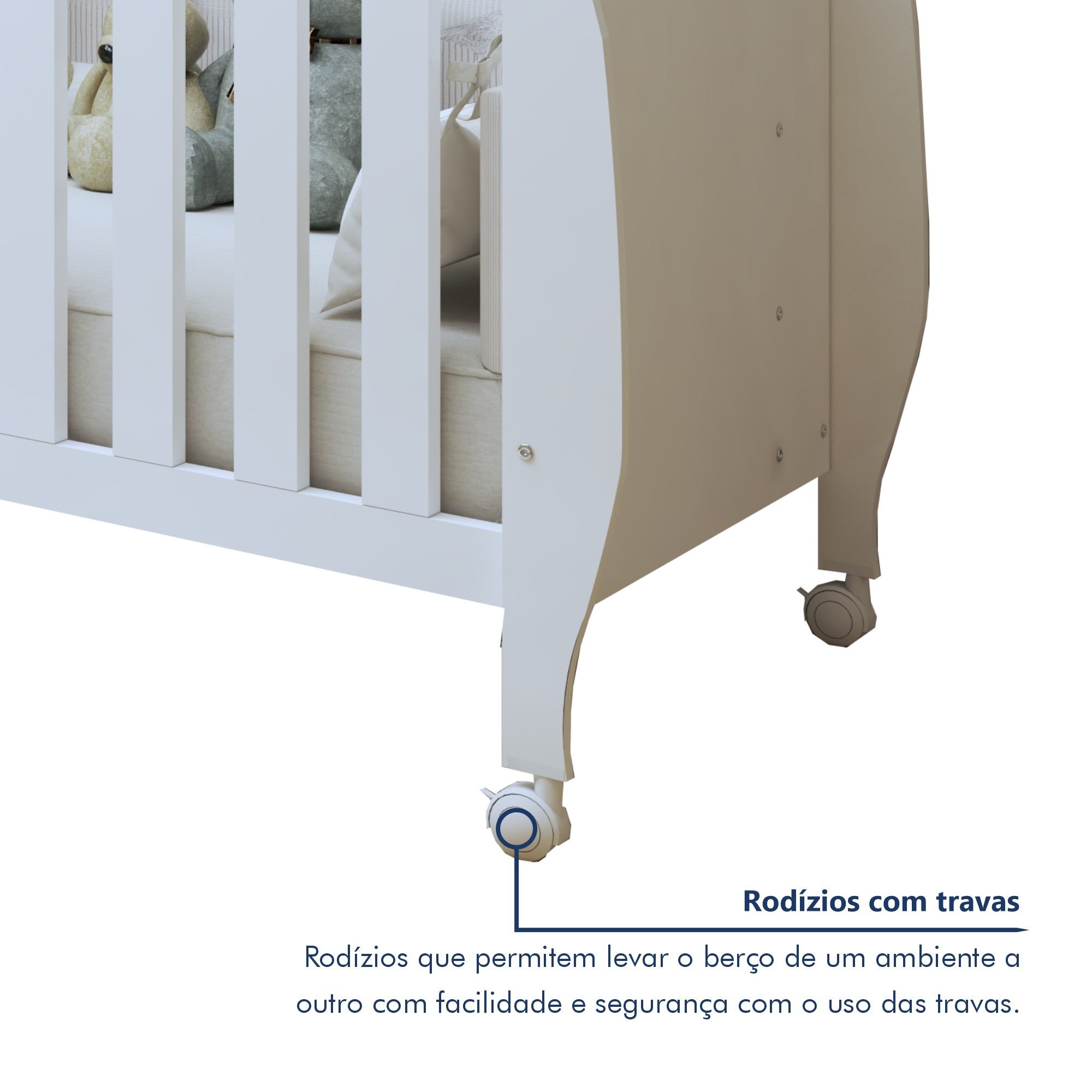 Berço Mini Cama 100% MDF Slim - 5